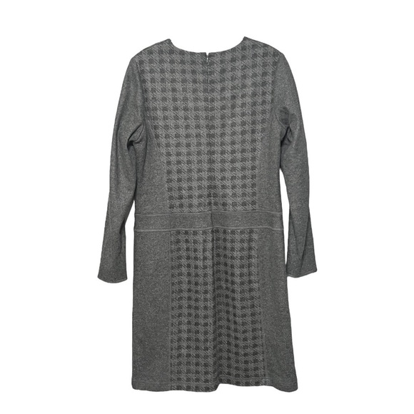 Worth New York USA Wool Blend Gray Vintage Checkered Button Knee Dress Sz 10 - Picture 2 of 9